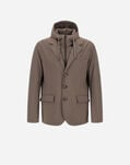 Herno RESORT BLAZER IN NYLON COMFORT STRETCH Dark Taupe GA00018UR12742S2700