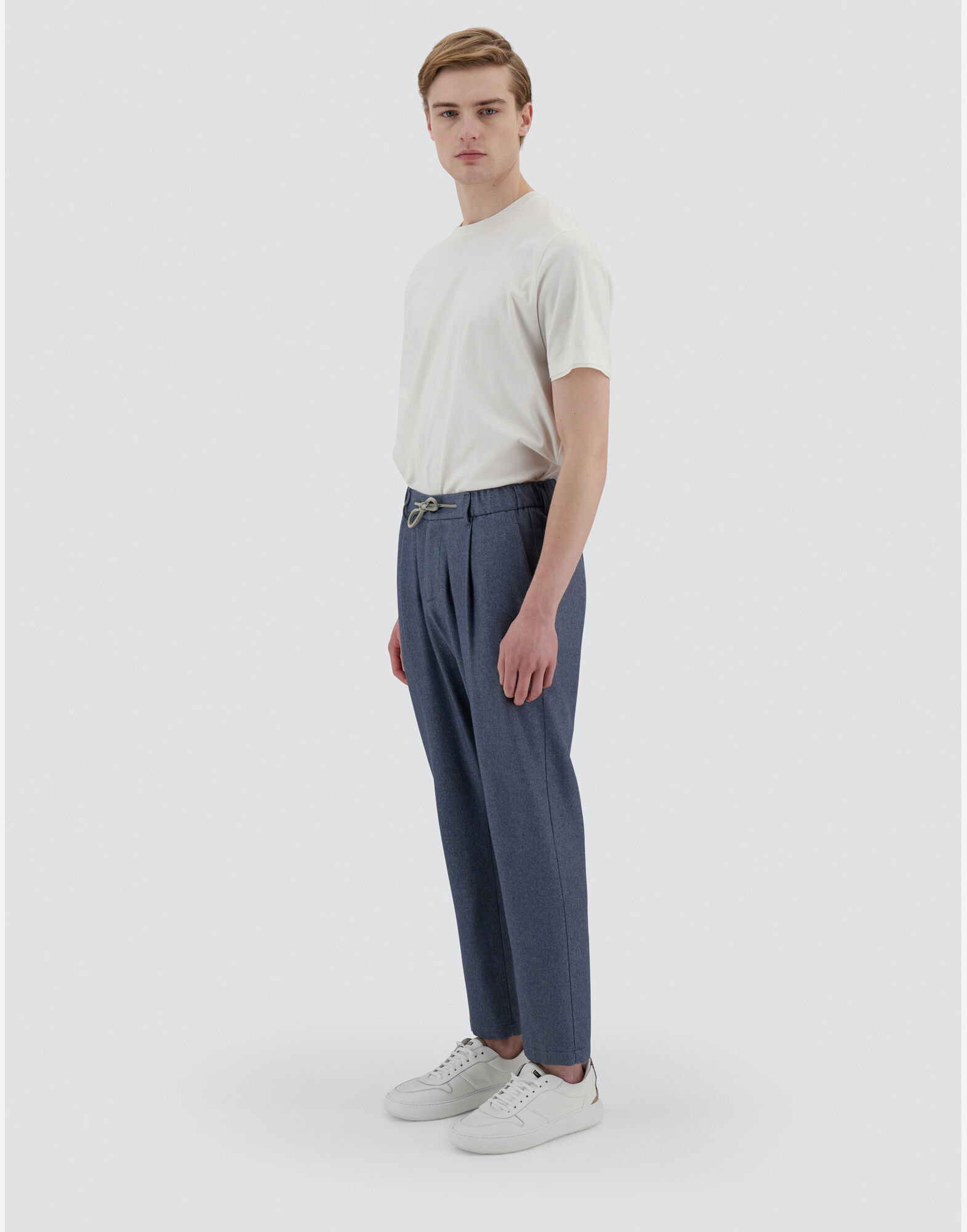 RESORT TROUSERS IN CASHMERE SILK in Denim for Men Herno