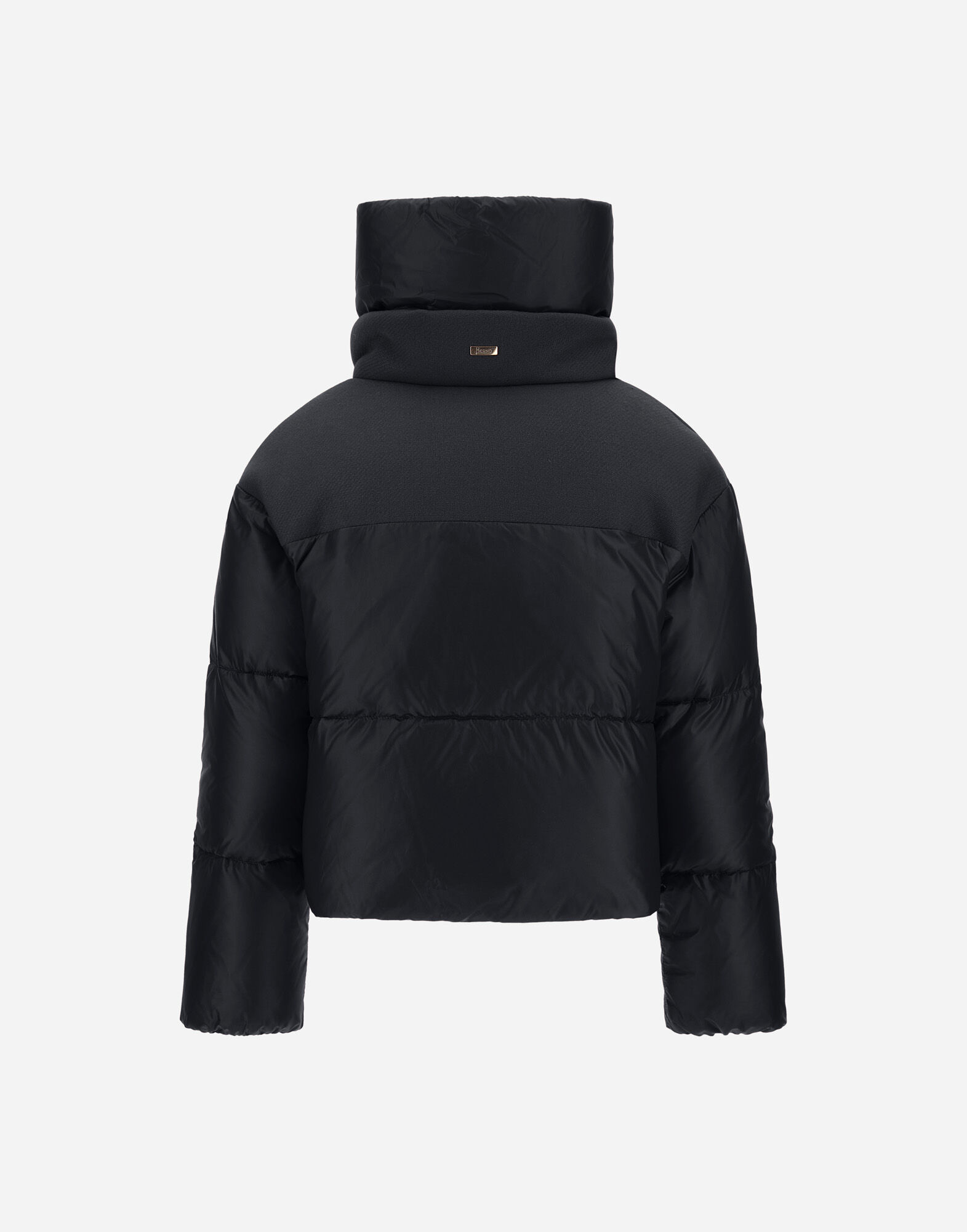 CAPE IN NYLON ULTRALIGHT AND ECOWOOL in Black for Girls | Herno®