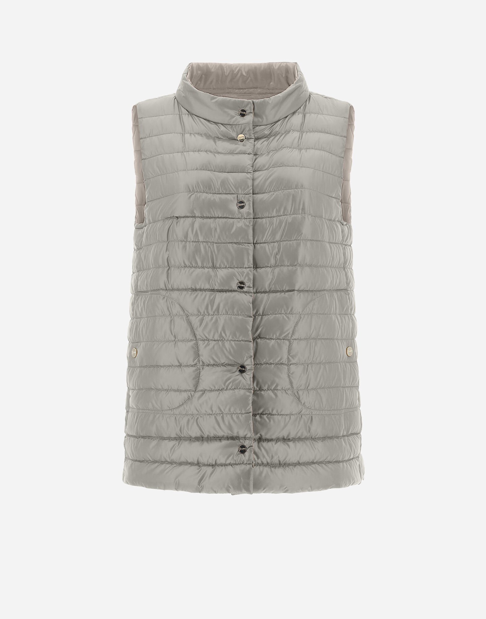 PIUMINO GILET NYLON ULTRALIGHT REV BICOLOUR HDM in Chantilly for Women Herno