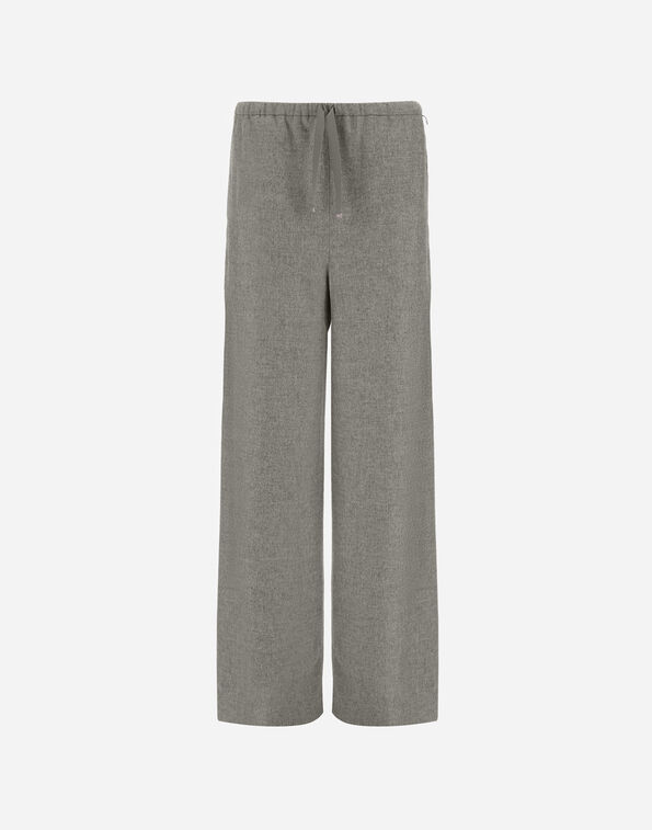 Herno RESORT TROUSERS IN CASHMERE AND SILK Light Grey PT00050DR380879410