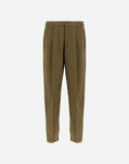 Herno COTTON FEEL TROUSERS Military PT000128U125317740
