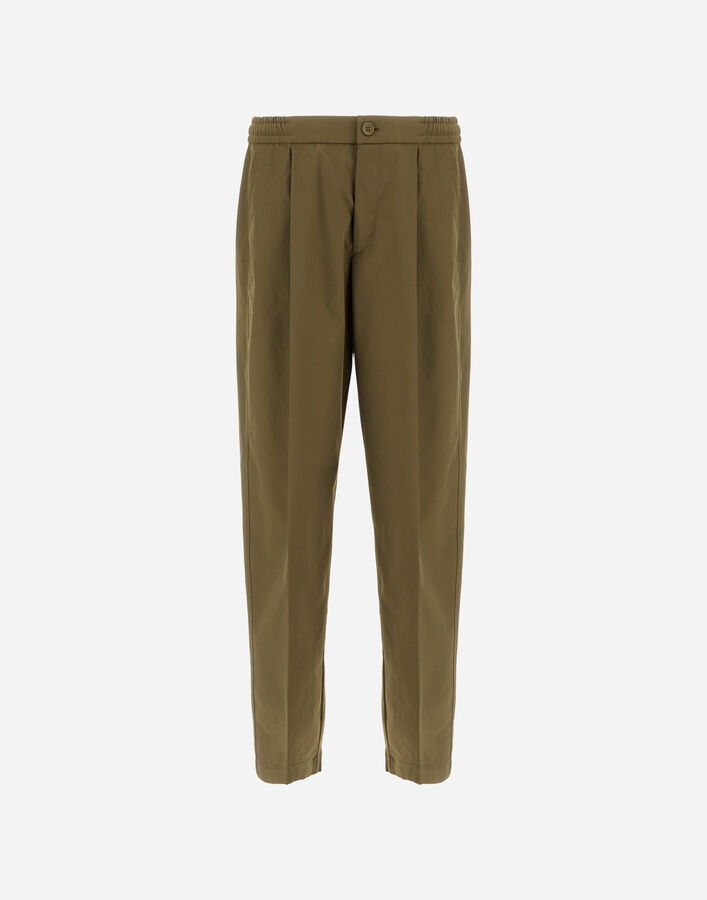 Herno COTTON FEEL TROUSERS Military PT000128U125317740