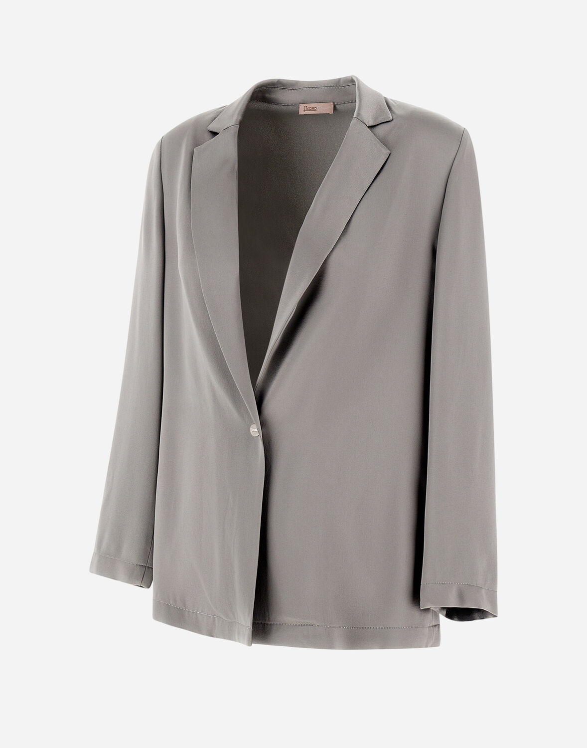 Herno サテンエフェクト Resort ブレザー In Light Grey