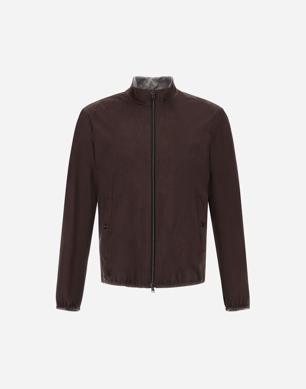 Herno SUEDE EFFECT JACKET Dark Brown GI000657U124548993