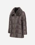 NYLON ULTRALIGHT AND LADY ALTERNATIVE FUR A-SHAPE JACKET Herno product thumbnail image view 6