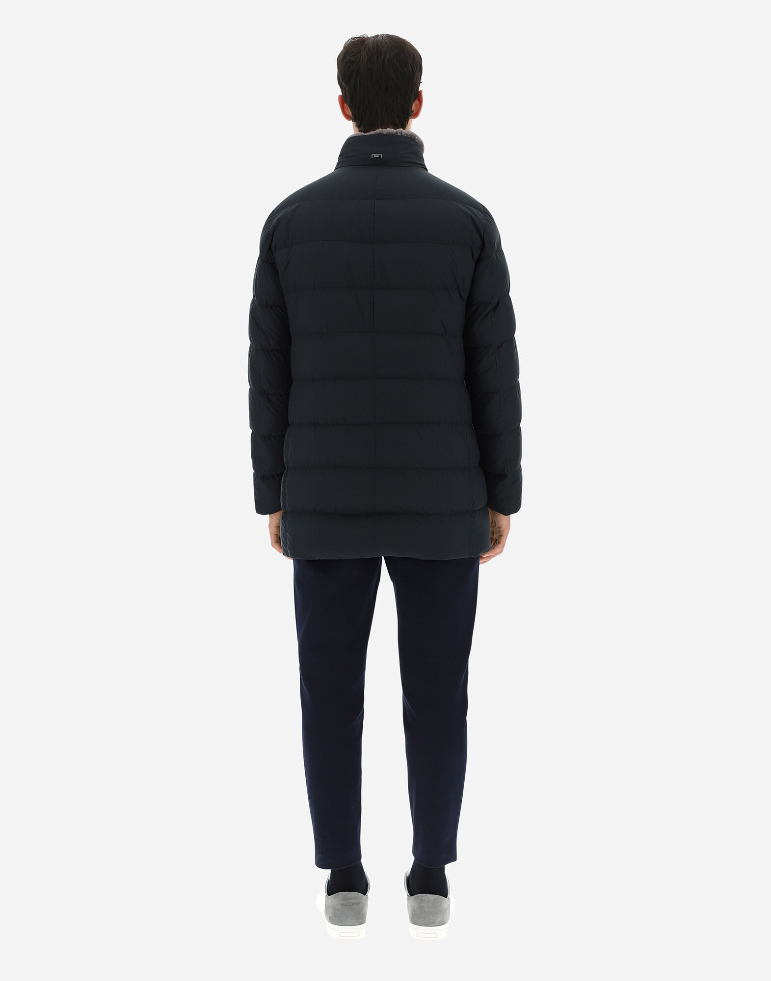 herno navy coat