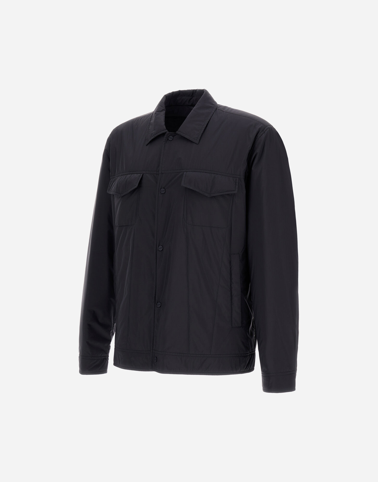 Herno ネイビー フード付きジャケット Herno Zip-up field jacket Herno