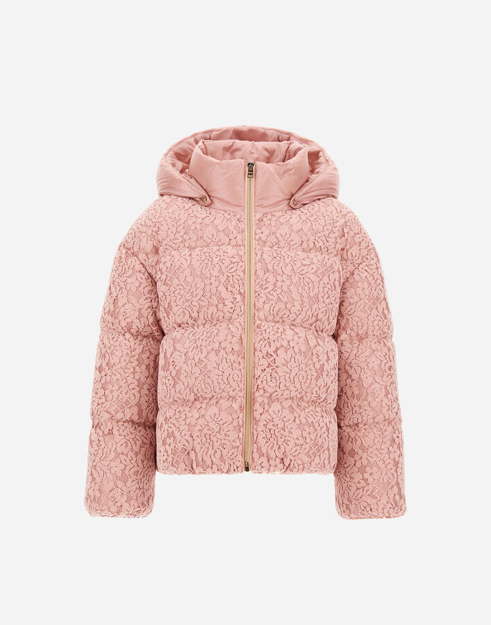 CAPE IN FLORAL LACE AND NYLON ULTRALIGHT Herno Herno CAPE IN FLORAL LACE AND NYLON ULTRALIGHT Pink PI000192G127464135