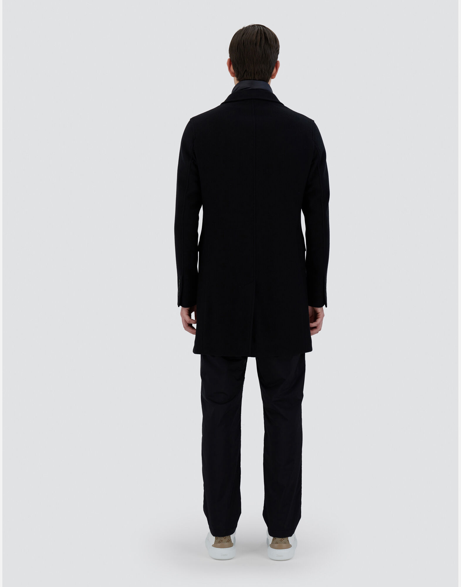 CAPPOTTO CON PETTORINA in Black for Men Herno