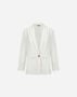 Herno RESORT BLAZER IN CHECK LINEN White GA00010DR171411000