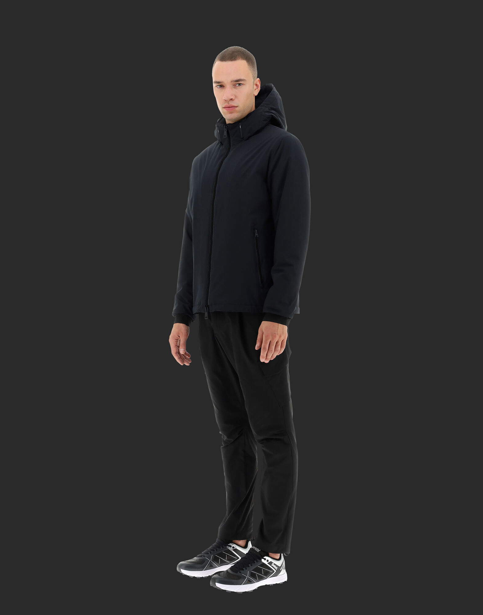 LAMINAR BOMBER JACKET IN GORE-TEX INFINIUM™ WINDSTOPPER® in Black