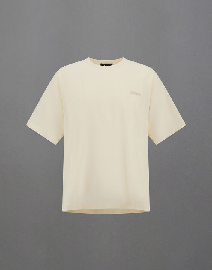 Herno LAMINAR T-SHIRT IN COMPACT JERSEY Ivory JG00078UL520001200
