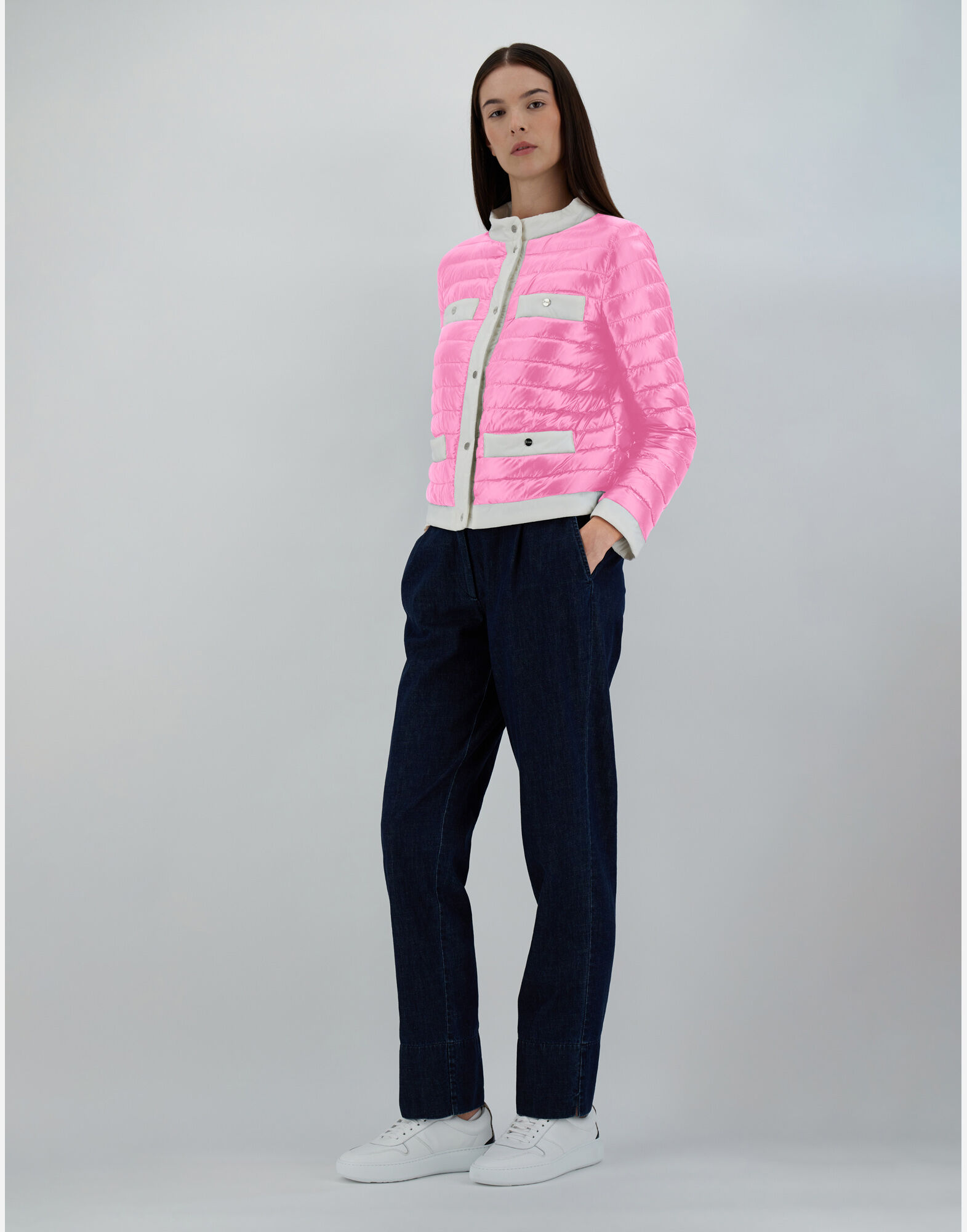 Herno store pink jacket