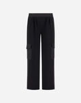 Herno 100% COTTON INTERLOCK AND ARENDELLE TROUSERS Black PT000141D521179300