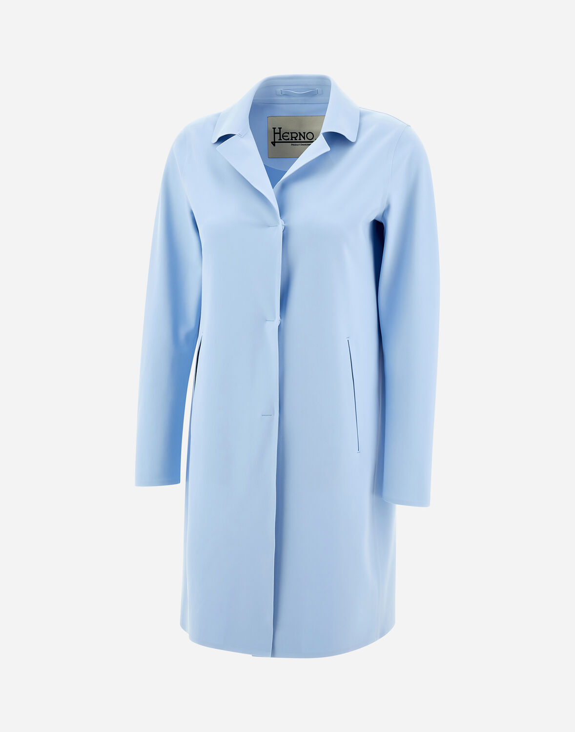 Herno First Act Pef Coat In Light Blue