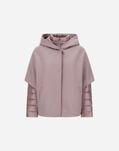 Herno RESORT CAPE IN FELTED WOOL & NYLON ULTRALIGHT Light Lilla PI00154DR333724400