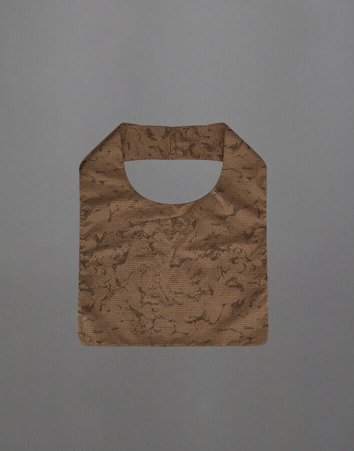 Herno LAMINAR BAG IN WATER JACQUARD Camel BAG0008XL12855J2154