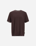 Herno SOFT WOOL JERSEY T-SHIRT Dark Chocolate JG000244U520688800