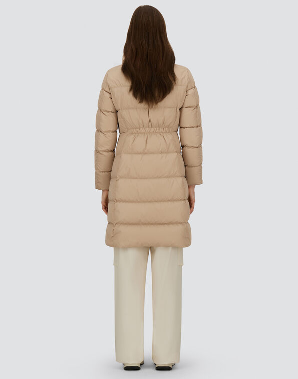 SATIN AND LADY ALTERNATIVE FUR LONG JACKET Herno product thumbnail image view 5