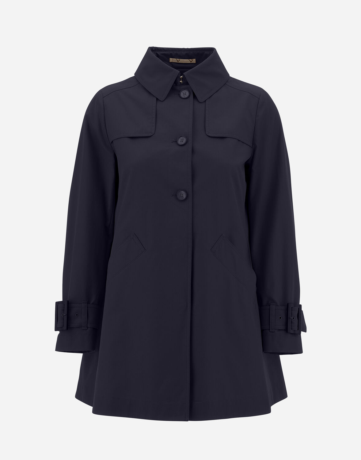 Herno Delon & Monogram トレンチ コート In Navy Blue