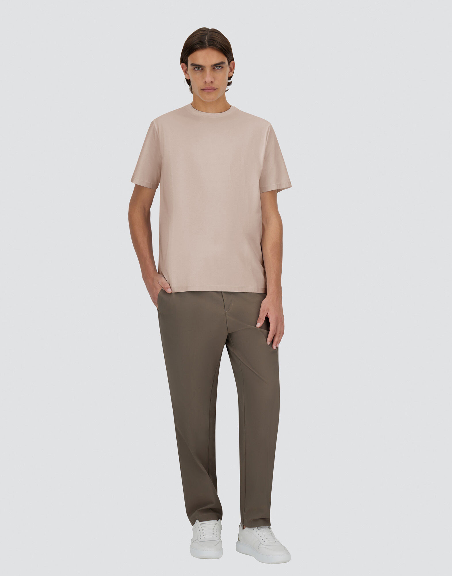 【送料&関税込】Herno Cotton T-shirt Herno Pocket crew-neck T-shirt | White | FARFETCH JO