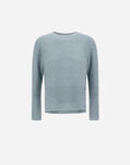 Herno ALPACA WOOL G.7 JUMPER Light Blue/Grey MG000187D703029095