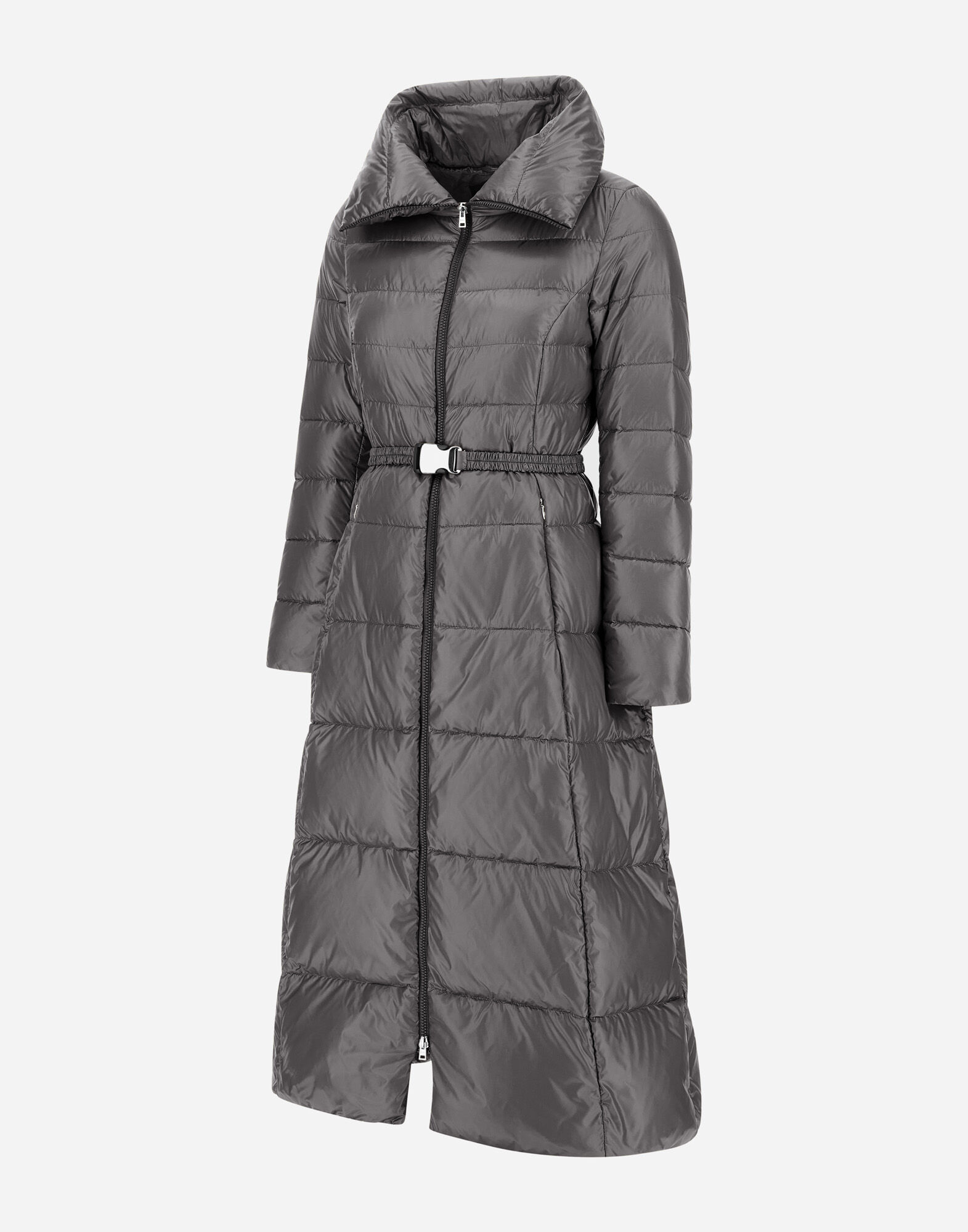 HERNO / コート/46/ポリエステル/GRY LONG JACKET IN NYLON ULTRALIGHT in Grey for Women | Herno®