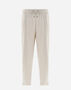 Herno RESORT TROUSERS IN SATIN EFFECT Chantilly PT00004DR125461985