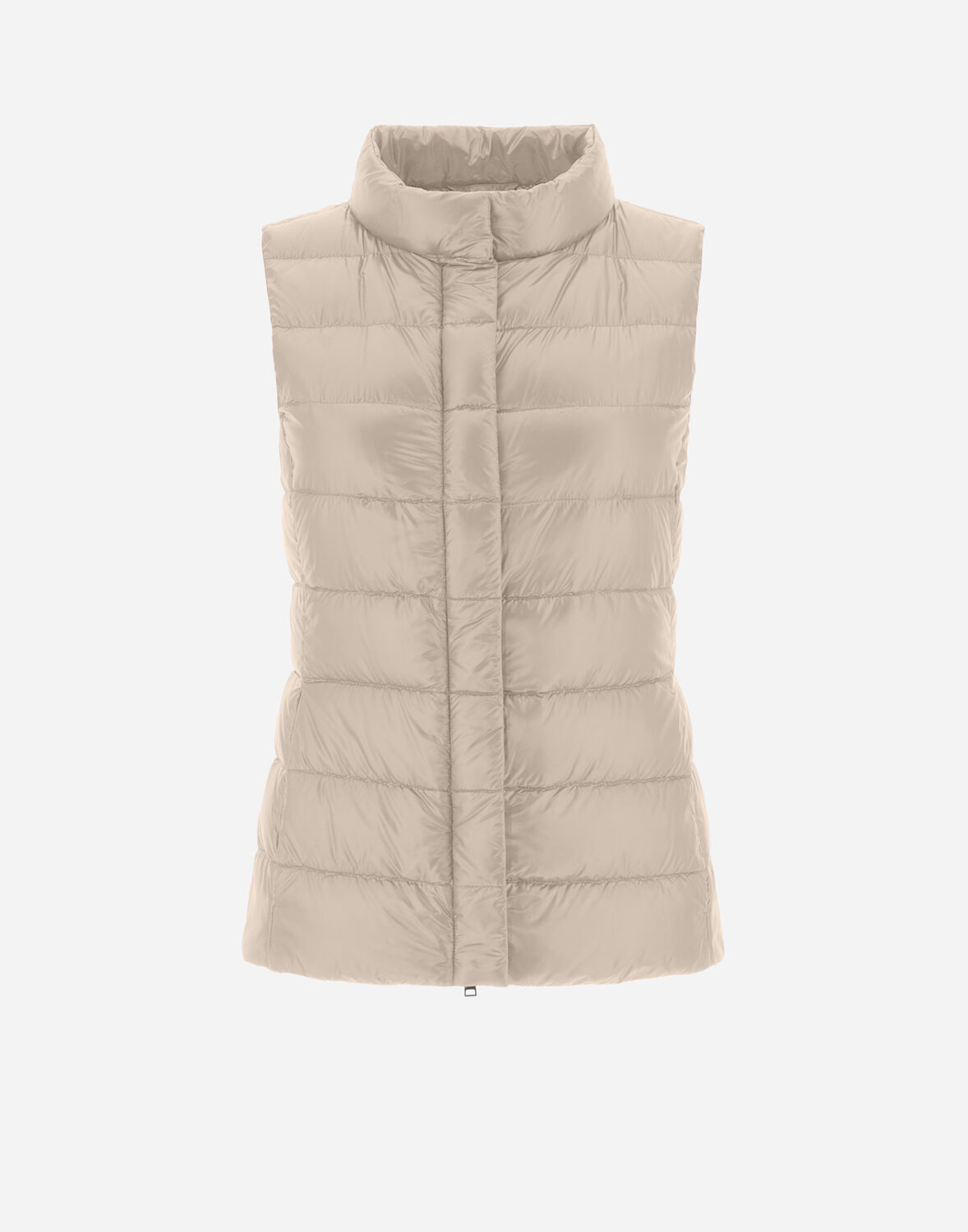 Herno Giulia Quilted Down Gilet In Light Sand