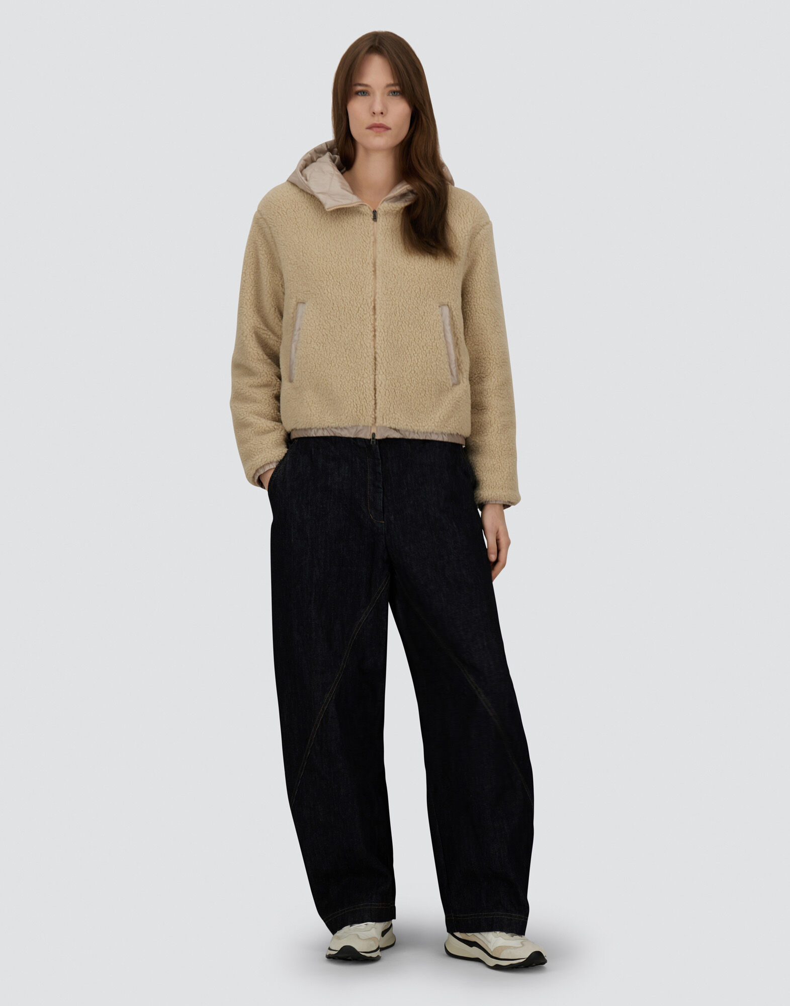 レディース テディ&ナイロンウルトラライト ジャケット シャンティイ