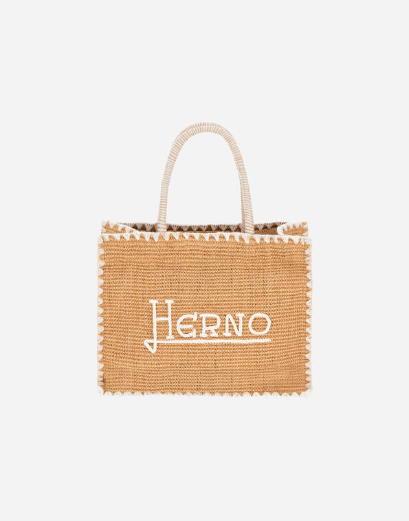 Herno BAG IN LOGO JUTE Straw BAG00018D900012500
