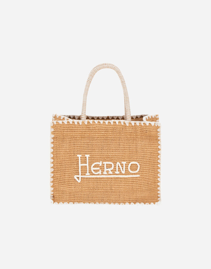 Herno BAG IN LOGO JUTE Straw BAG00018D900012500