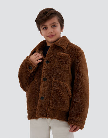 男児 エコファー シャツ キャメル Herno® (ヘルノ)