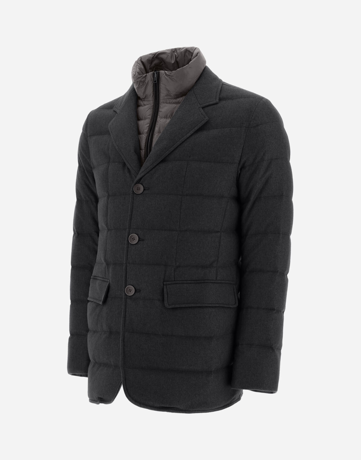 Herno カシミヤ シルク ブレザー In Slate