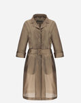 Herno OVERSIZE CLEARLY COAT WITH BELT Rame CA0391D123718160