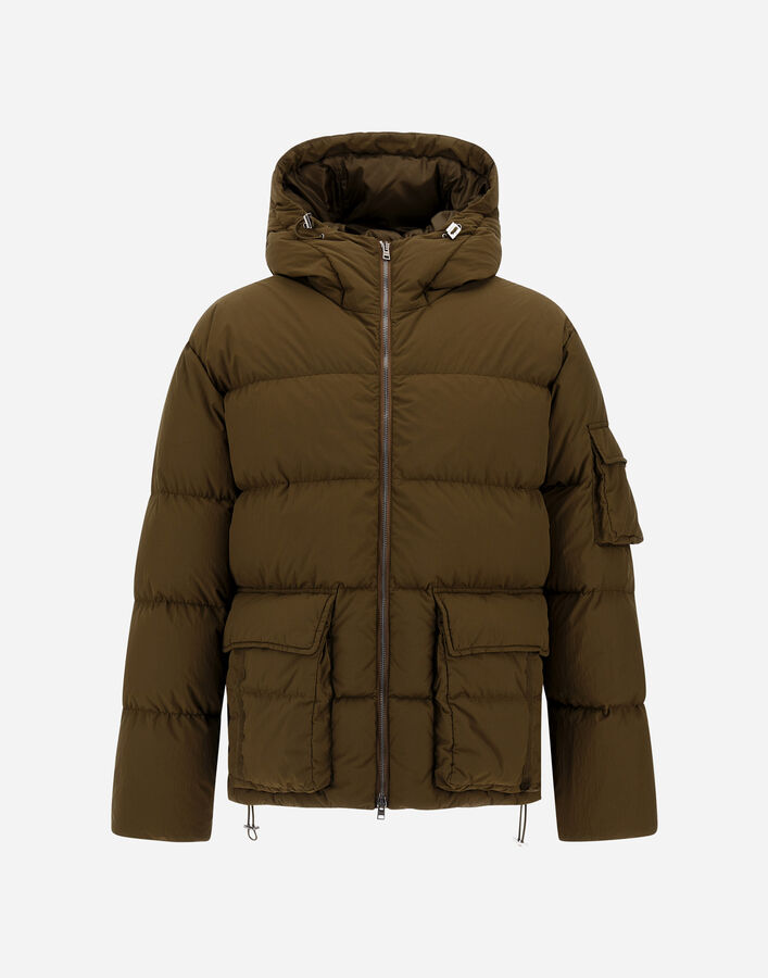Herno JACKET IN WASHED NYLON Military PI001254U127587740