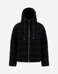 Herno SHINY KNIT BOMBER JACKET Black PI0025DNW125679300
