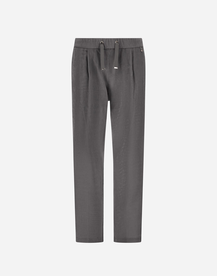 Herno RESORT TROUSERS IN BRIGHT CORDUROY Light Grey PT00049DR127289406