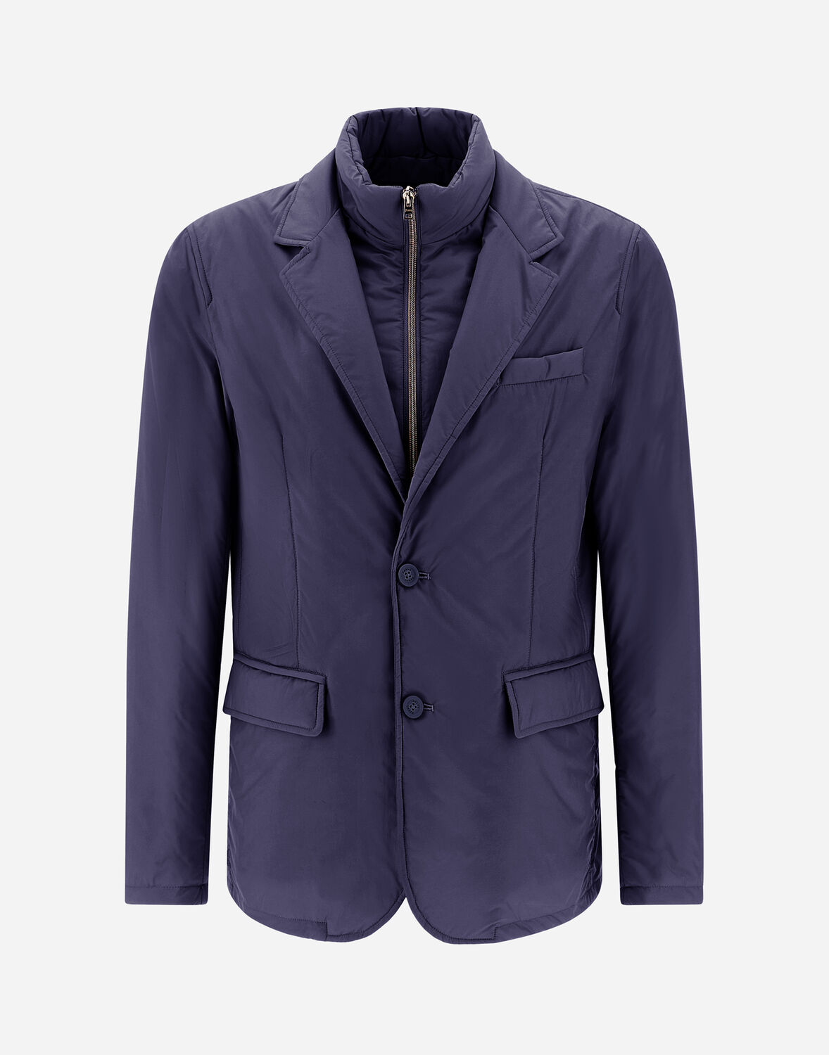 Herno Blazer In Ecoage In New Blue