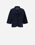 Herno GLOBE FIRST-ACT OVERSIZE JACKET Blue GA0197D13455S9201