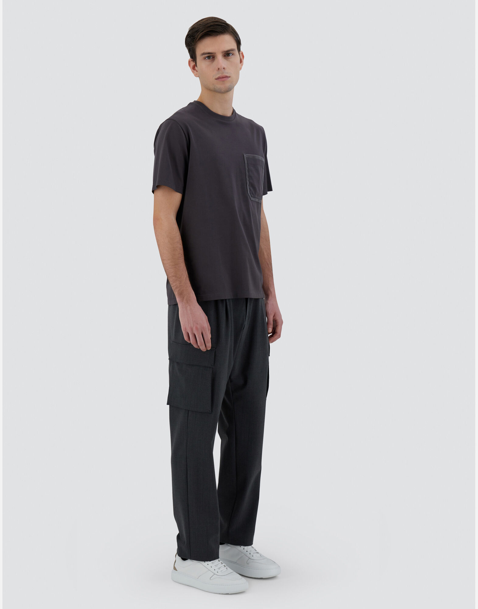 T-SHIRT TASCHINO in Grey for Men | Herno®