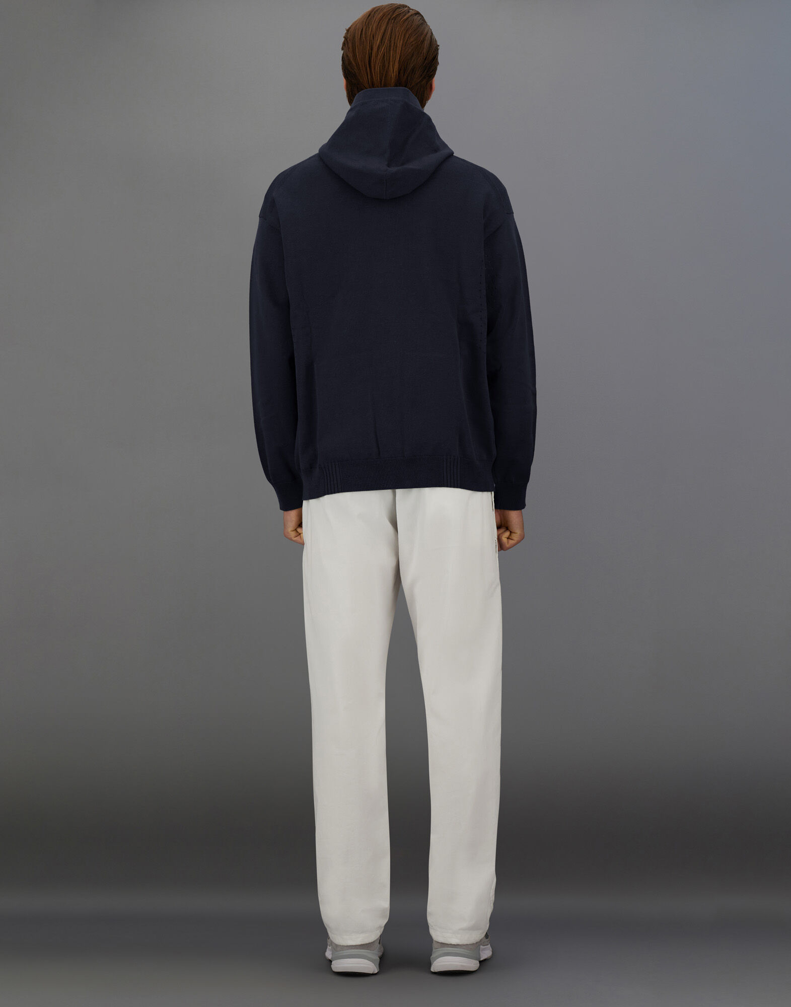 LAMINAR HOODIE IN CO/R-NY in Navy Blue | Herno®
