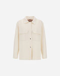 Herno RESORT SHACKET IN DOUBLE FACED PURE WOOL Natural GI00046DR334491100