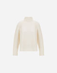 Herno RIBBED & BRAIDED MERINO WOOL JUMPER White ML000053D703051000