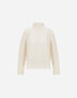 Herno RIBBED & BRAIDED MERINO WOOL JUMPER White ML000053D703051000