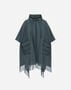 Herno RESORT PONCHO IN WARMY & NYLON ULTRALIGHT Midnight Teal GC00066DR333959123