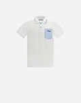 Herno POLO WITH SHIRT POCKET White JPO001B540011000
