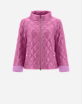 Herno DIAMOND-QUILTED NYLON ULTRALIGHT BOMBER Periwinkle PI1402D120174110