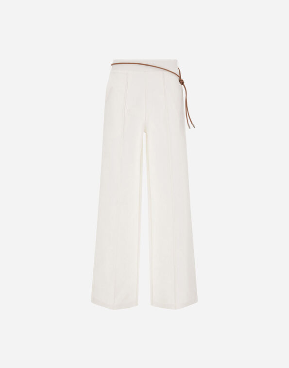 Herno TROUSERS IN DENSE ROME STITCH JERSEY Natural PT000197D560351100